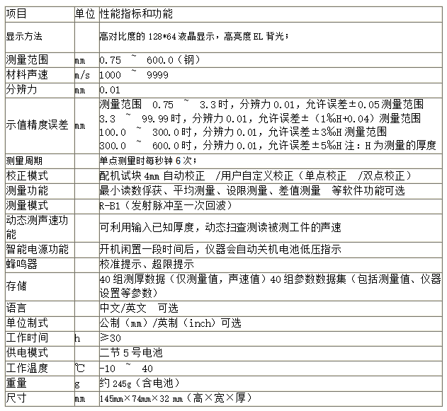 JH-160超聲波測(cè)厚儀